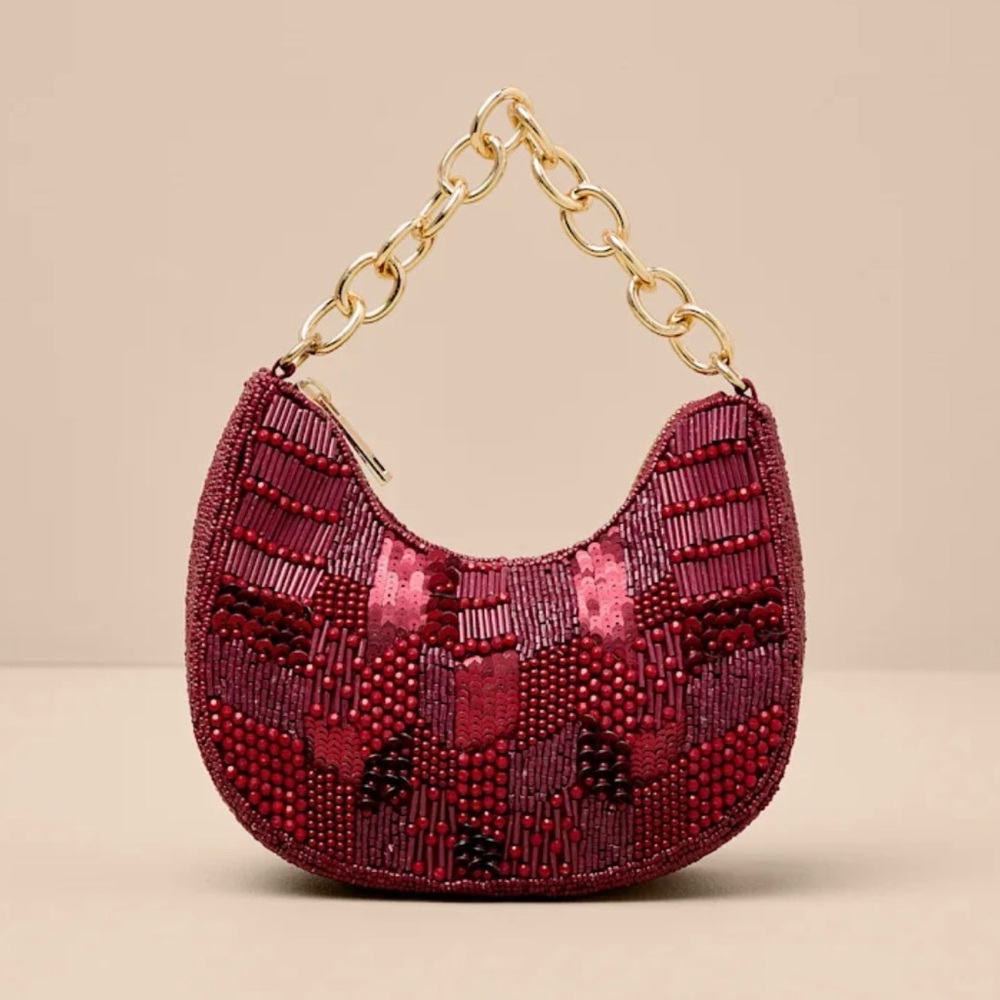 Lulu’s Red Beaded Women's Bag
